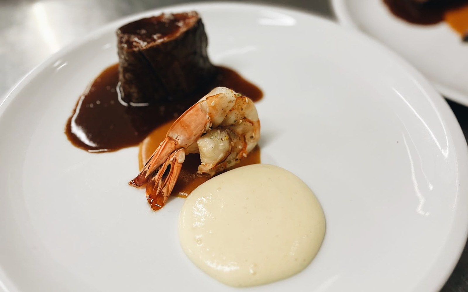Rinderfilet mit Garnele und Püree bei Buonissimo Neu-Ulm